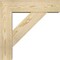 Ekena Millwork Traditional Block Rough Sawn Bracket w/ Offset Brace, Douglas Fir, 6"W x 20"D x 20"H BKT0604X20X20TRA05RDF - alternate 2